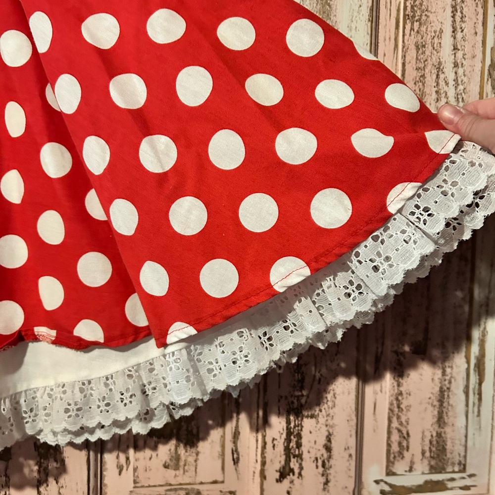 Disney Red and White Minnie Mouse Dress - Picture 15 of 16